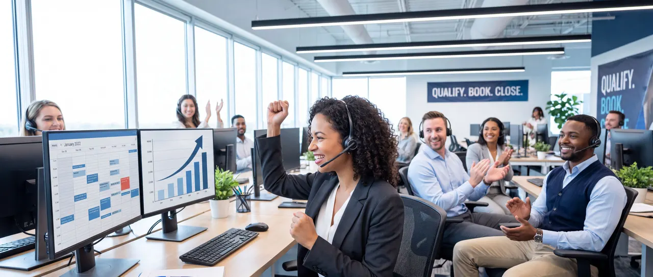 KreatorAI sales team qualifying, booking, and closing customer opportunities